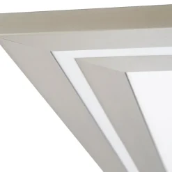 Lucande LED plafondlamp Leicy, nikkel 60 cm RGB kleurenstroom