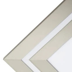 Lucande LED plafondlamp Leicy, nikkel 60 cm RGB kleurenstroom