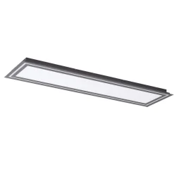 Lucande LED plafondlamp Leicy, zwart, 124 cm, RGB, CCT