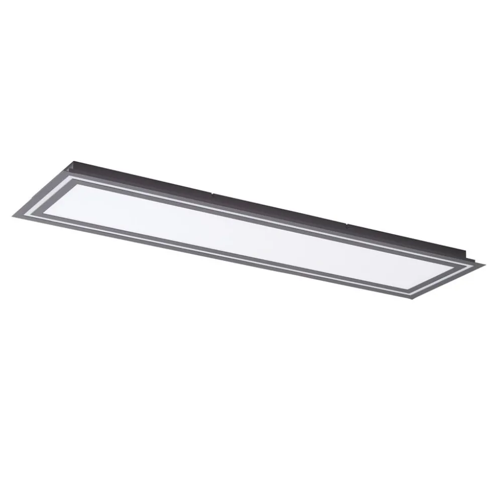 Lucande LED plafondlamp Leicy, zwart, 124 cm, RGB, CCT