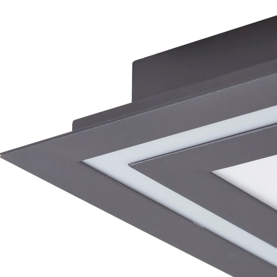 Lucande LED plafondlamp Leicy, zwart, 124 cm, RGB, CCT