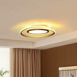 Lucande LED plafondlamp Noud, 49 cm, zilver, aluminium, dimbaar