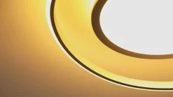 Lucande LED plafondlamp Noud, 49 cm, zilver, aluminium, dimbaar