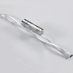 Lucande LED plafondlamp Roan, 115 cm, chroom, roestvrij staal