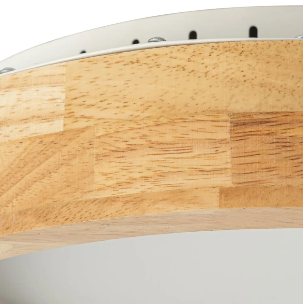 Lucande LED plafondlamp Samvel, Ø 40 cm, hout