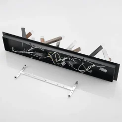 Lucande LED plafondlamp Stoika, 100cm, hoekig, metaal