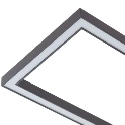 Lucande LED plafondlamp Tjado, 120 cm lang, zwart, metaal