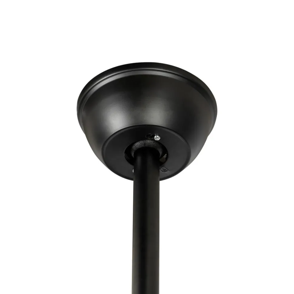 Lucande LED plafondventilator Divian, zwart, DC, stil, CCT