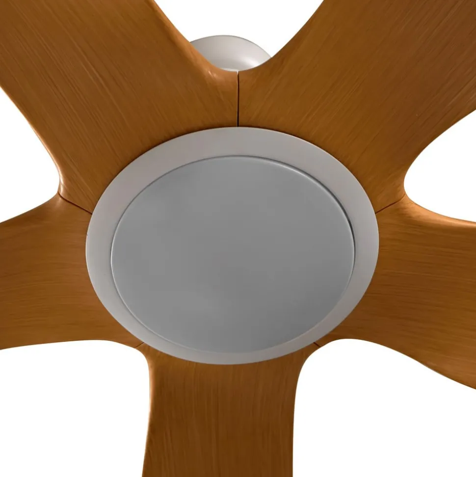 Lucande LED plafondventilator Omendo, wit, DC, stil, CCT