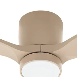 Lucande LED plafondventilator Sorin, beige, DC, stil, IP44