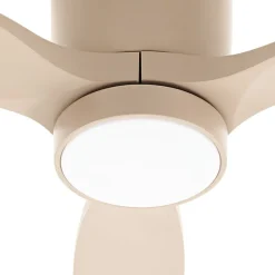 Lucande LED plafondventilator Sorin, beige, DC, stil, IP44