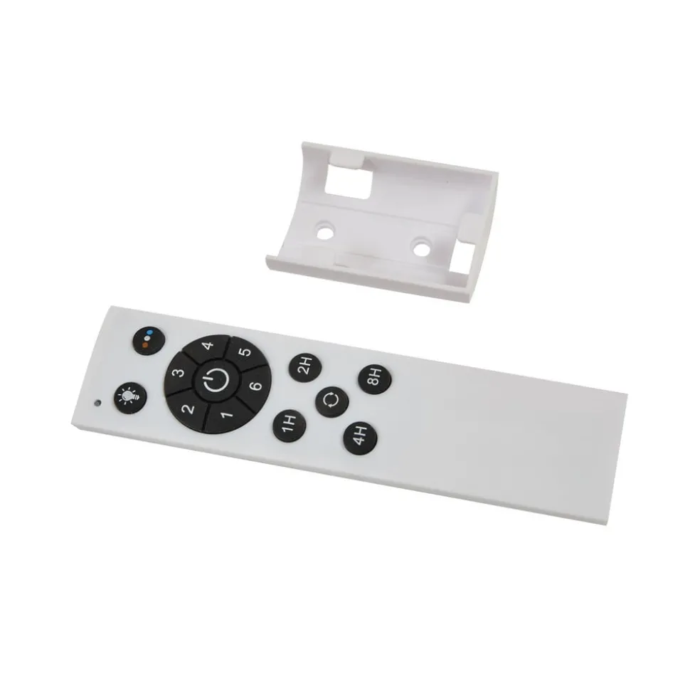 Lucande LED plafondventilator Faipari, wit, DC, stil, 132cm