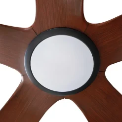 Lucande LED plafondventilator Omendo, zwart, DC, stil, CCT