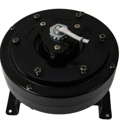 Lucande LED plafondventilator Moneno, wit/hout, Tuya