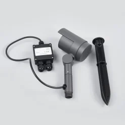 Lucande LED prikspot Beatrix, antraciet, aluminium, 45,7cm