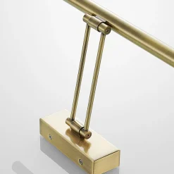 Lucande LED schilderij verlichting Dimitrij, messing, metaal, 54cm