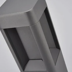 Lucande LED sokkellamp Annika, antraciet, metaal, 50 cm