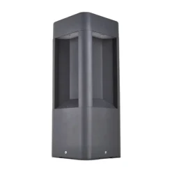 Lucande LED sokkellamp Annika, antraciet, metaal, 30 cm