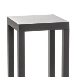 Lucande LED sokkellamp Carlota, 50 cm, antraciet, aluminium