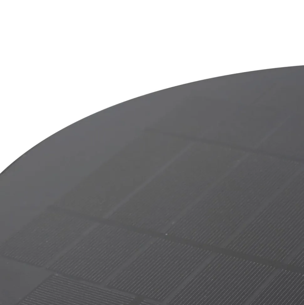 Lucande LED sokkellamp Elario, 44 cm, zwart, sensor