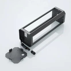 Lucande LED sokkellamp Fery, antraciet, metaal, 50cm, IP65