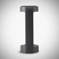 Lucande LED sokkellamp Habsa, 30 cm, antraciet, metaal