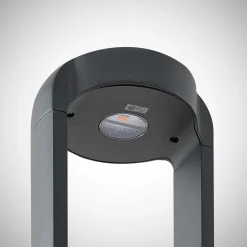 Lucande LED sokkellamp Habsa, 30 cm, antraciet, metaal