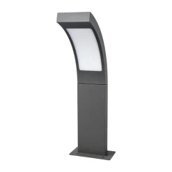 Lucande LED sokkellamp Juvia, 40 cm, antraciet, IP54