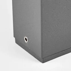 Lucande LED sokkellamp Leya, 4, 35cm, antraciet, IP54