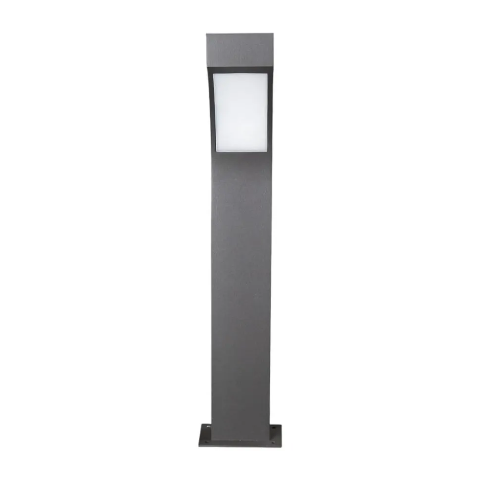 Lucande LED sokkellamp Lennik, 60 cm, antraciet, metaal