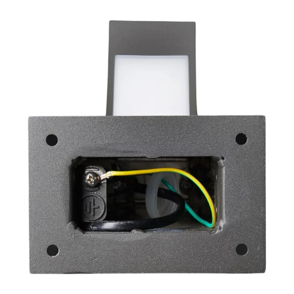 Lucande LED sokkellamp Lennik, 60 cm, antraciet, metaal