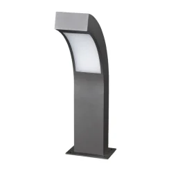 Lucande LED sokkellamp Lennik, 40 cm, antraciet, metaal