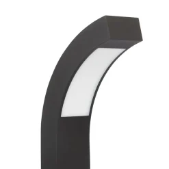 Lucande LED sokkellamp Lennik, 40 cm, antraciet, metaal