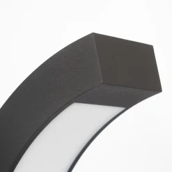 Lucande LED sokkellamp Lennik, 40 cm, antraciet, metaal