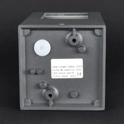 Lucande LED sokkellamp Nicola, 20 cm, antraciet, IP54