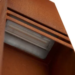 Lucande LED sokkellamp Oxido, roestkleurig, cortenstaal