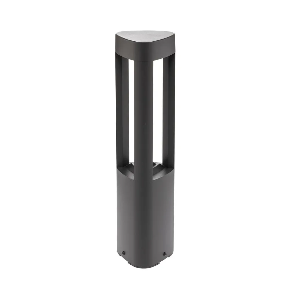 Lucande LED sokkellamp Pirron, 50 cm, driehoekig, IP54