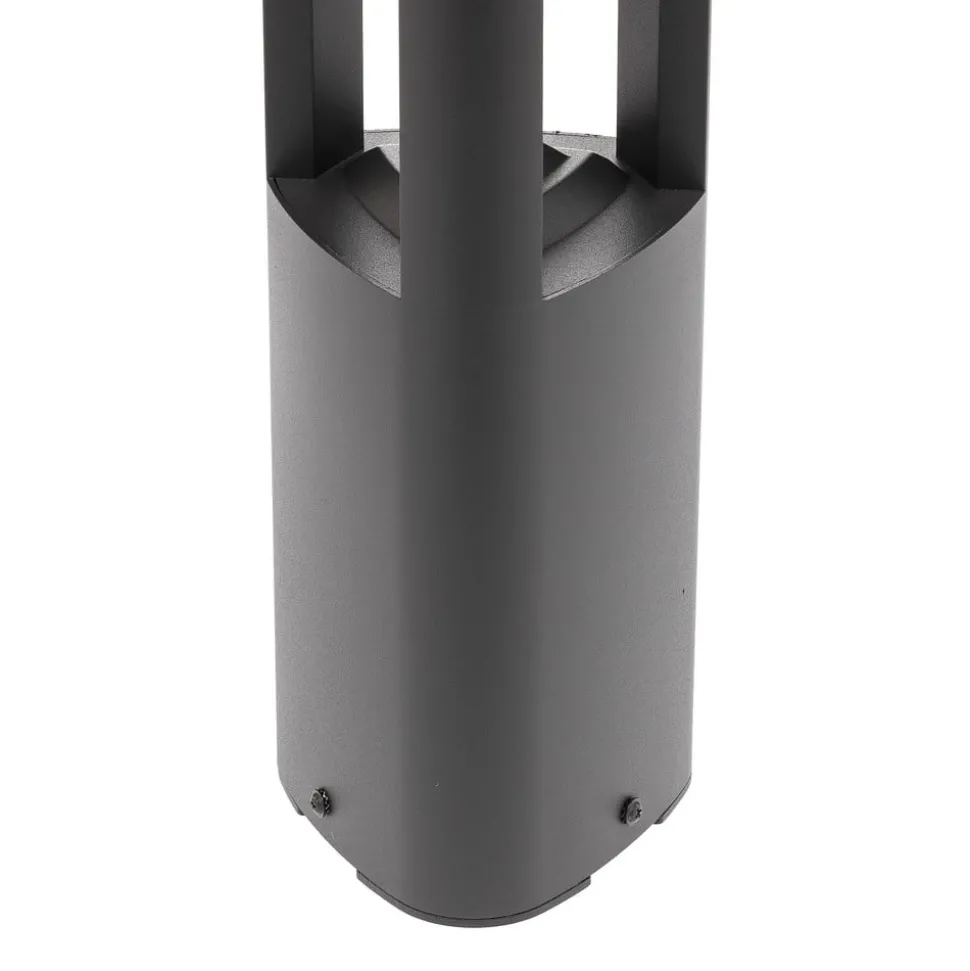 Lucande LED sokkellamp Pirron, 50 cm, driehoekig, IP54