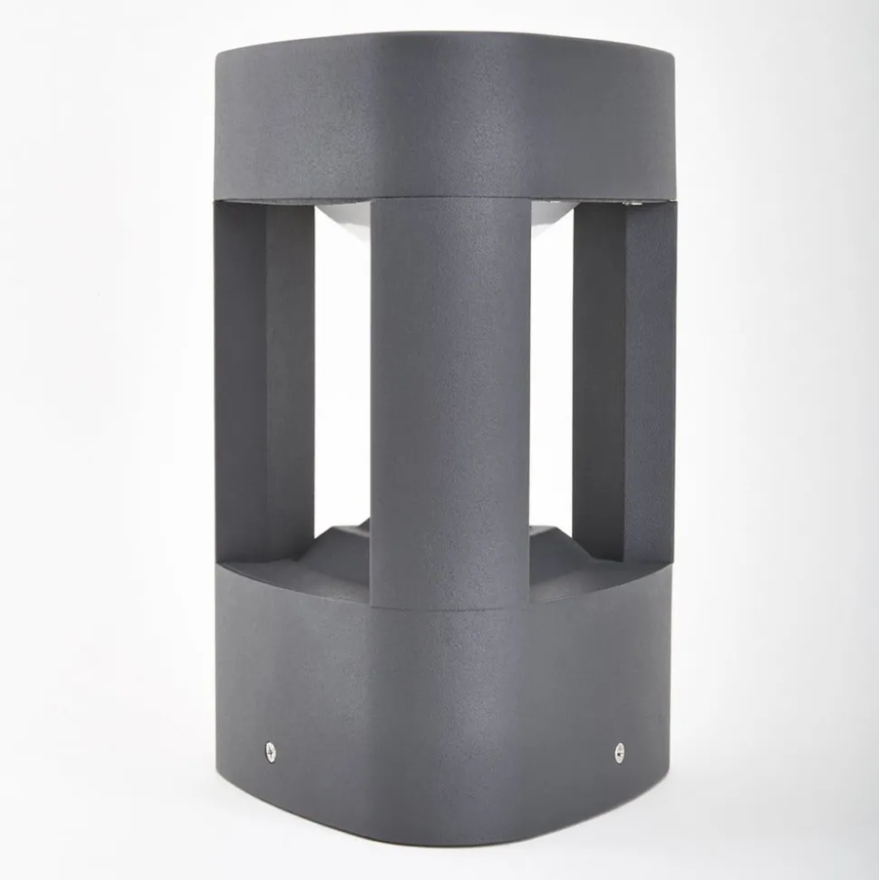 Lucande LED sokkellamp Pirron, 20 cm, driehoekig, IP54