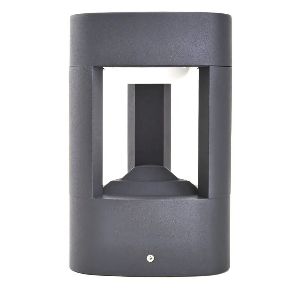 Lucande LED sokkellamp Pirron, 20 cm, driehoekig, IP54