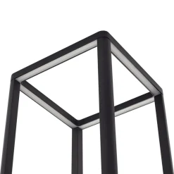 Lucande LED sokkellamp Thorvid, hoogte 50 cm, zwart