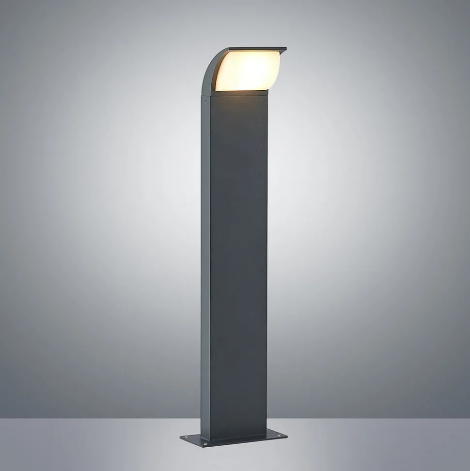 Lucande LED sokkellamp Tinna, 60 cm, antraciet, IP65