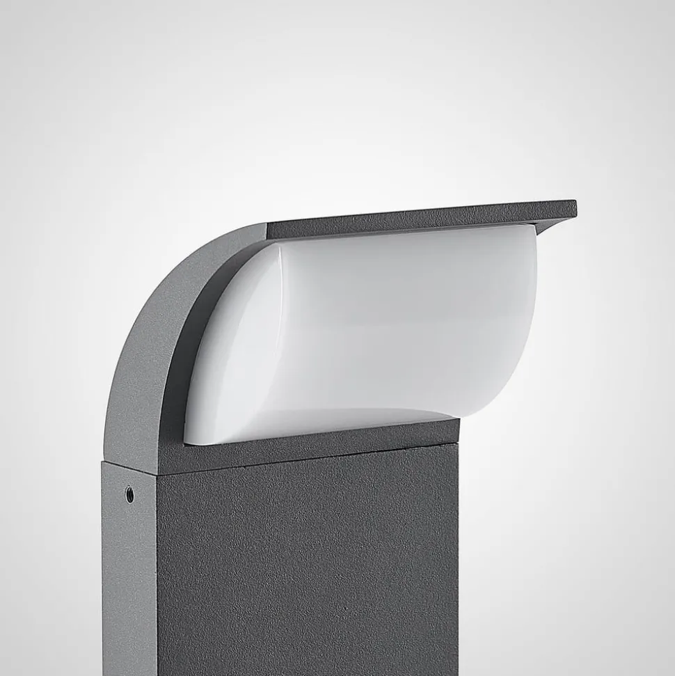 Lucande LED sokkellamp Tinna, 60 cm, antraciet, IP65