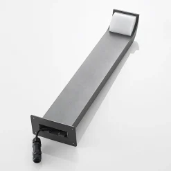 Lucande LED sokkellamp Tinna, 60 cm, antraciet, IP65