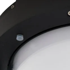 Lucande LED solar tafellamp Tilena, rond, zwart, dimbaar