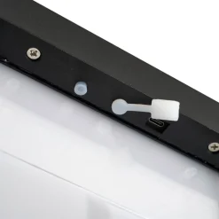 Lucande LED solar tafellamp Tilena, hoekig, zwart, dimbaar