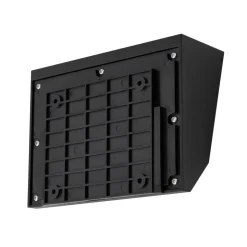 Lucande LED solar wandlamp Dava, 14 cm hoog, aluminium, sensor