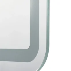 Lucande LED spiegel Celestiel, hoekig, verwarmbaar, CCT, 70 cm