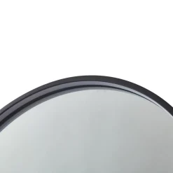 Lucande LED spiegel Miren, zwart, aluminium, CCT, plank