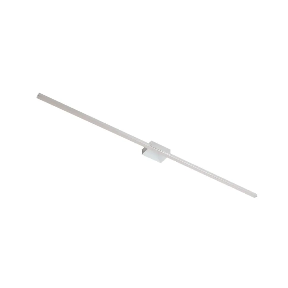 Lucande LED spiegellamp Kivana, chroom, metaal, 120cm, IP44
